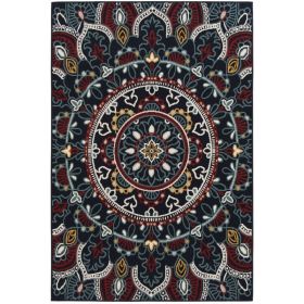 5'x7' Primary Medallion Outdoor Rug