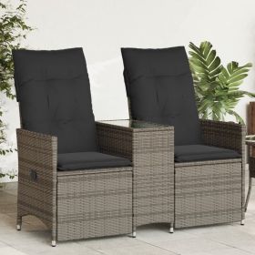 Reclining Garden Sofa Grey